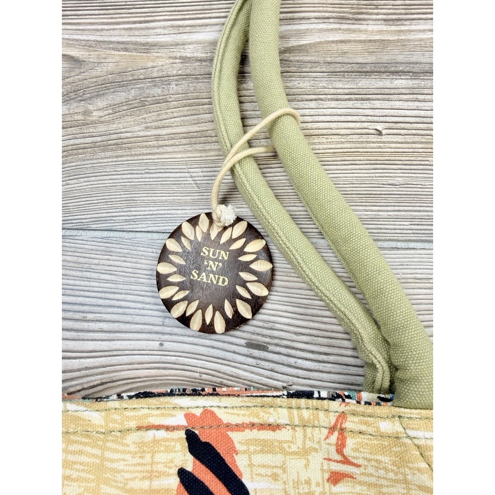 Women's Sun N Sand Lindi Dobrott Beach Bag Pineapple Coastal Tropical Resort - Picture 3 of 16